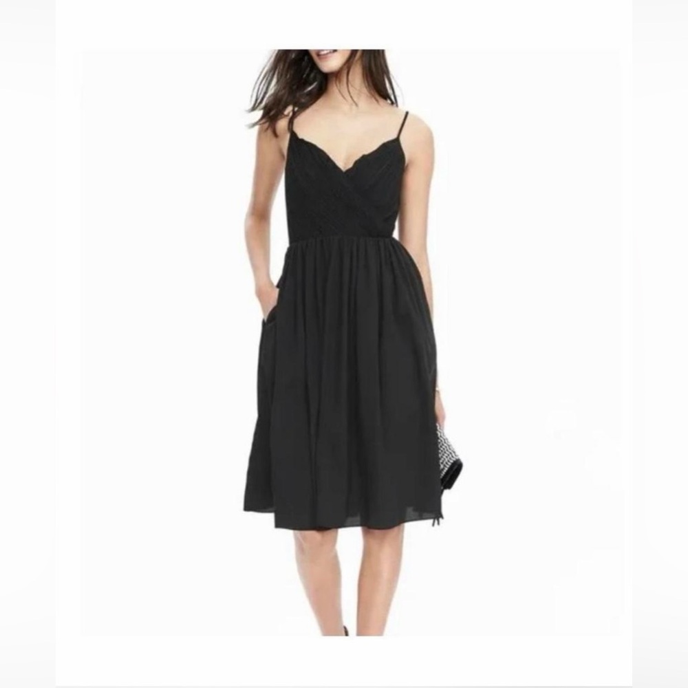 Banana Republic Black Maxi Dress with Spaghetti Straps